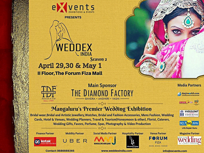 Mangalurus Premier Wedding Exhibition - Weddex India - Season 2 - 2016 - Forum Fiza Mall, Mangalore
