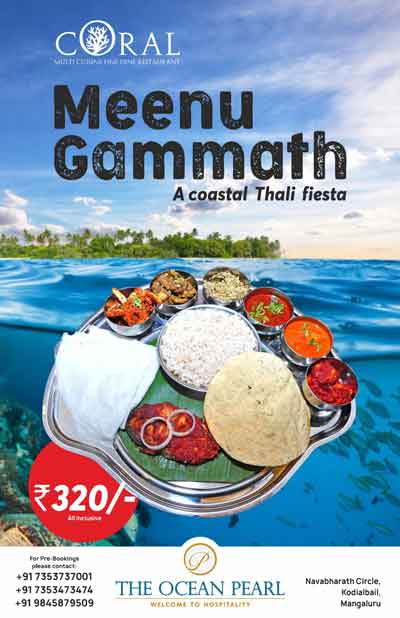 Meenu Gammath - A Coastal Thali Fiesta - The Ocean Pearl - Kodialbail, Mangalore