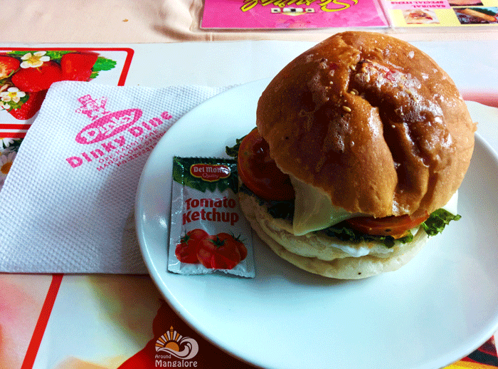 Cottage Cheese Burger - Just Grill - Dinky Dine, Mangalore