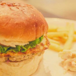 Chicken Burger with Egg - Kobe Sizzlers - Balmatta, Mangalore