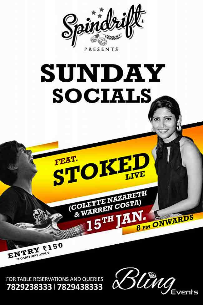 Sunday Socials - 15 Jan 2016 - Spindrift, Mangalore