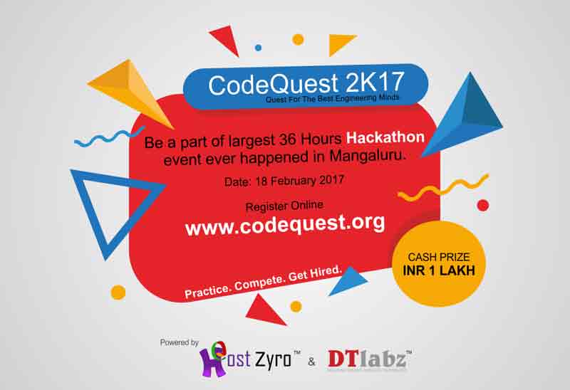 Code Quest 2K17 - 18 Feb 2017 - Sahyadri Campus, Mangalore