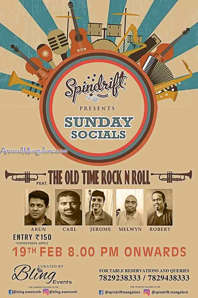 Sunday Socials - 19 Feb 2017 - Spindrift, Mangalore