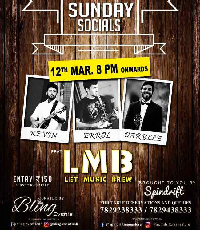Sunday Socials - 12 Mar 2017 - Spindrift