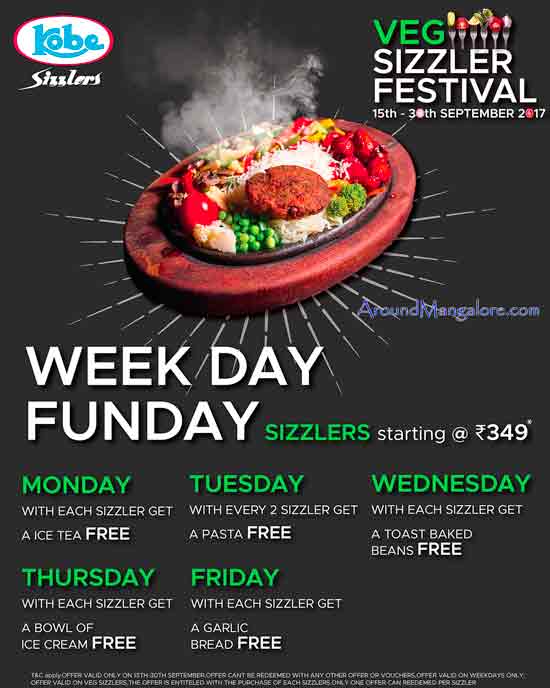 Veg Sizzler Festival - Sep 2017 - Kobe Sizzlers, Mangalore