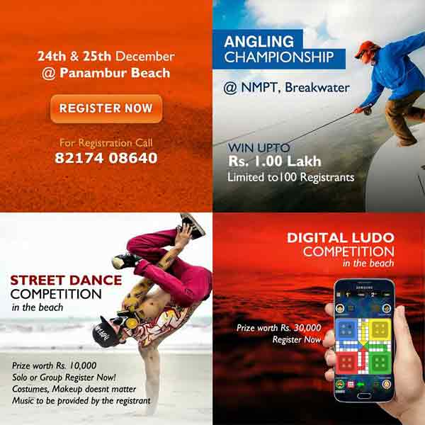 Angling Carnival - 24 & 25 Dec 2017 - Panambur Beach - Event