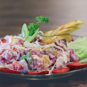Cheese & Strawberry Salad - Strawberry Festival - Jan 2018 - Bombay Baadshah, Mangalore