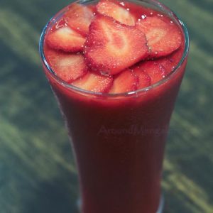 Fresh Strawberry Juice - Strawberry Festival - Jan 2018 - Bombay Baadshah, Mangalore