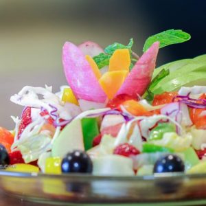Green Apple Turnip Salad - Strawberry Festival - Jan 2018 - Bombay Baadshah, Mangalore