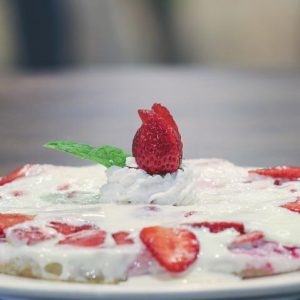 Ice Cream Pizza - Strawberry Festival - Jan 2018 - Bombay Baadshah, Mangalore