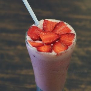 Strawberry Falooda - Strawberry Festival - Jan 2018 - Bombay Baadshah, Mangalore