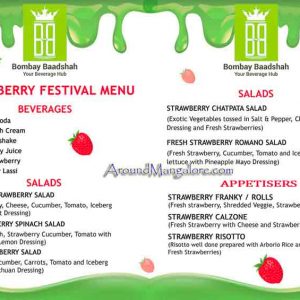 Strawberry Festival Menu - Jan 2018 - Bombay Baadshah, Mangalore