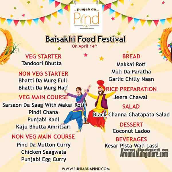 Baisakhi Food Festival - 14 Apr 2018 - Punjab Da Pind, Mangalore