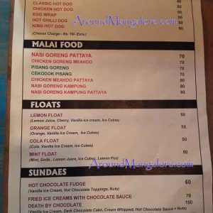 Food Menu - Hungry KYA - Deralakatte, Mangalore
