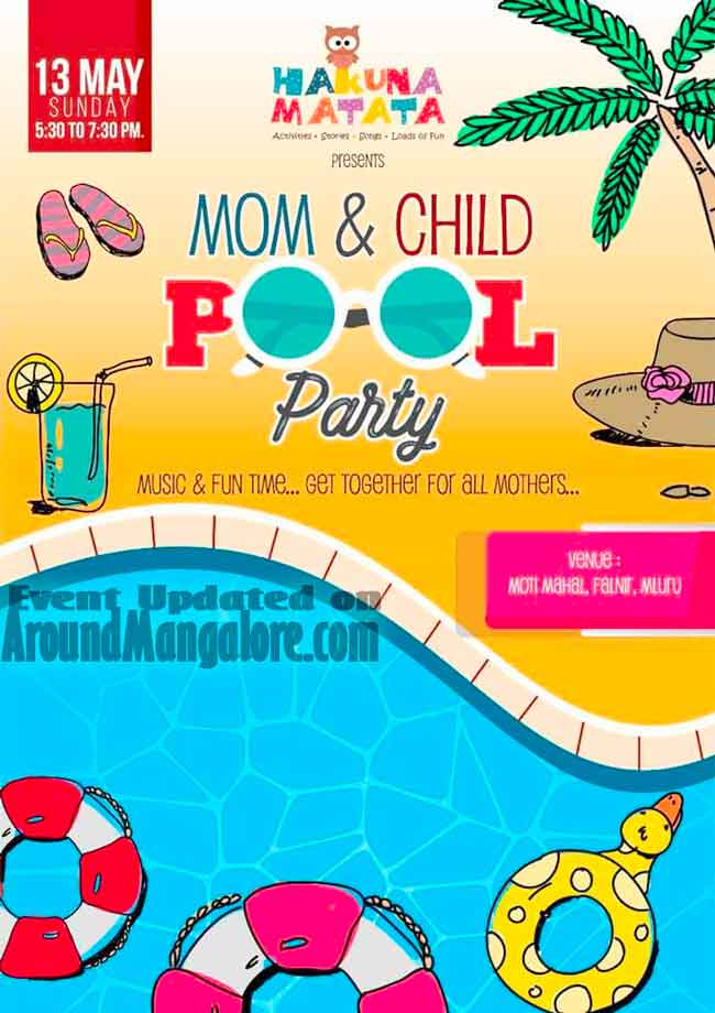 Mom & Child Pool Party - 13 May 2018 - Mothimahal, Mangalore