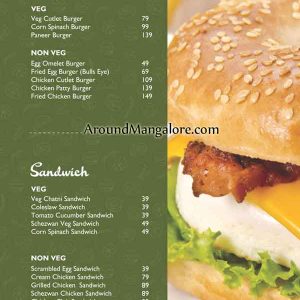 Food Menu - Bake Studio - Cafe - Cake Shop - Hampankatta, Mangalore
