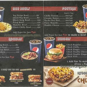 Food Menu - Chickway, Deralakatte, Mangalore