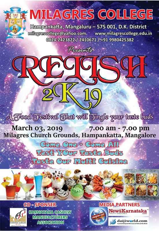 Relish 2K19 - 3 Mar 2019 - Milagres Church Grounds, Hampankatta, Mangalore