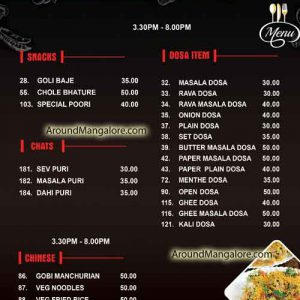 Food Menu - Hotte Thumba Restaurant – Udupi