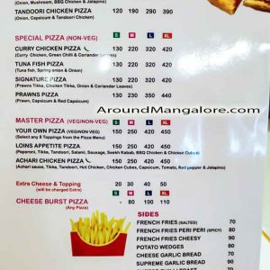 Food & Pizza Menu - Laziz Pizza - Kuntikana, Mangalore
