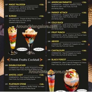 Ice Cream and Food Menu - Ice Magic - Kankanady - Mangalore