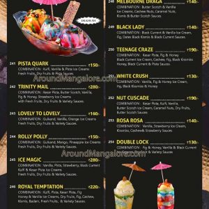 Ice Cream and Food Menu - Ice Magic - Kankanady - Mangalore