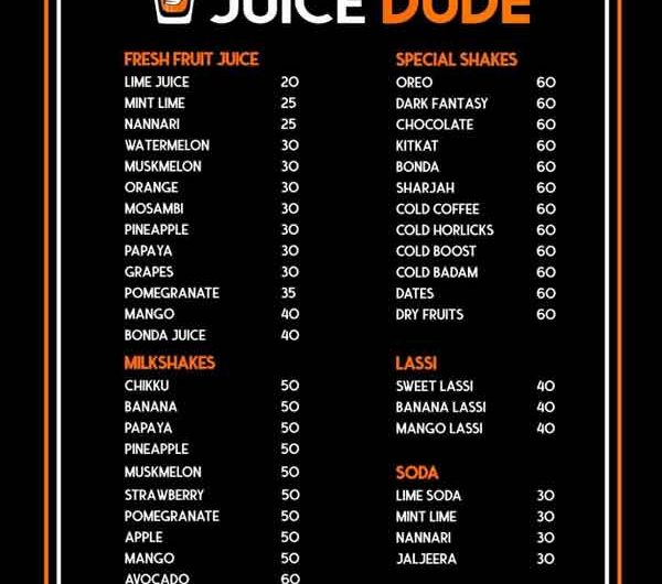 The Juice Dude – Valencia, Mangalore