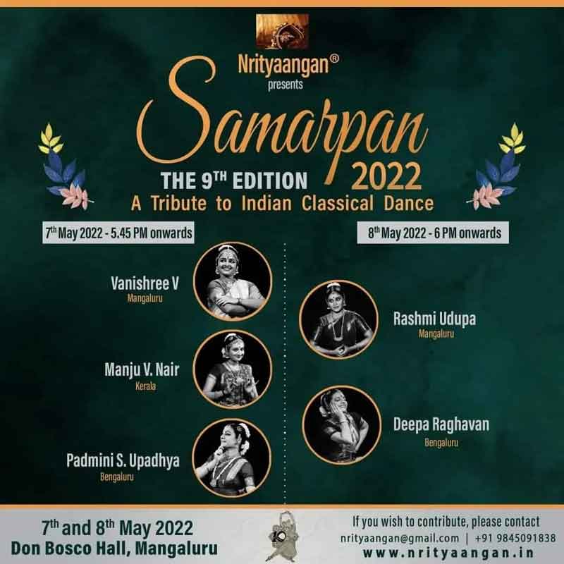 Samarpan 2022 - The 9th Edition - 7 to 8th May 2022 - Don Bosco Hall, Mangalore