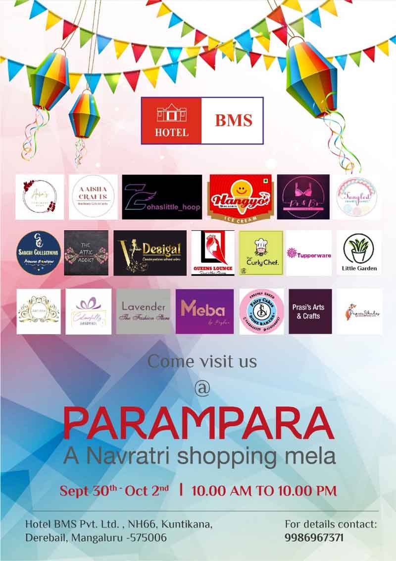 Parampara - A Navratri Shopping Mela - Sep 30 to Oct 02 2022 - Hotel BMS, Mangalore