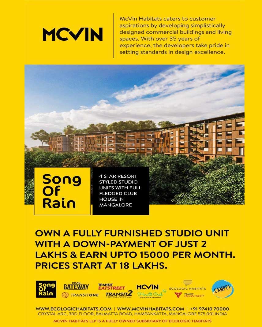 SONG OF RAIN - McVin Habitats - Mangalore