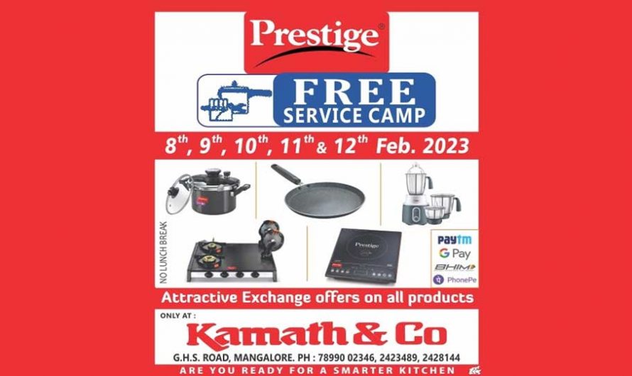 Prestige Free Service Camp – Kamath & Co – Hampankatta – Mangalore