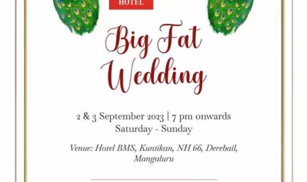 "BIG FAT MANGALOREAN WEDDING" Extravaganza at Hotel BMS, Mangaluru