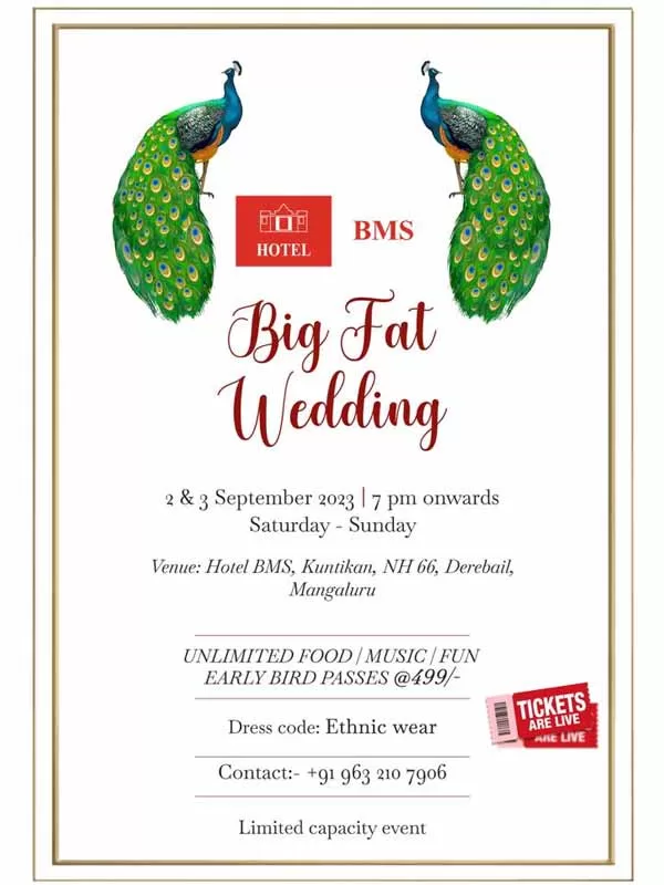 "BIG FAT MANGALOREAN WEDDING" Extravaganza at Hotel BMS, Mangaluru